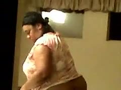 My obese elderly woman has a truly deserving phat wazoo.
